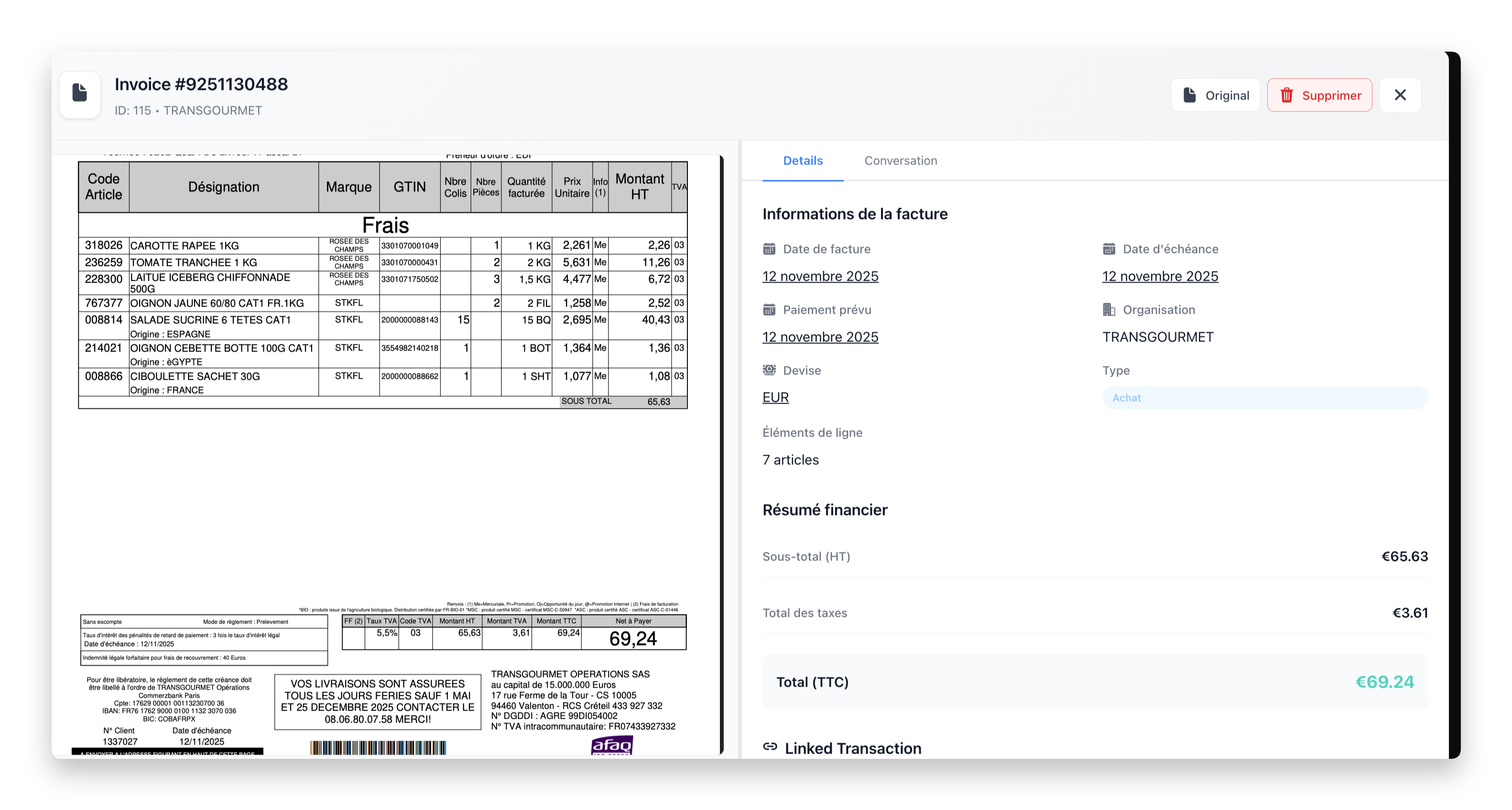 AI-powered OCR extraction